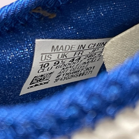 Adidas Men’s Adizero 5 Star 5.0 Football Cleats White / Blue - Picture 6 of 7